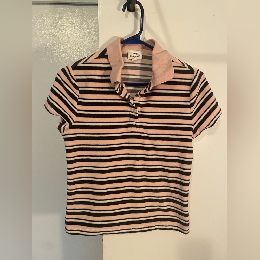 Vans Striped velveteen Polo Shirt
